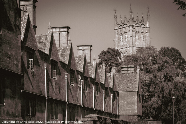 Chipping Campden almshouses, Cotswolds Picture Board by Chris Rose