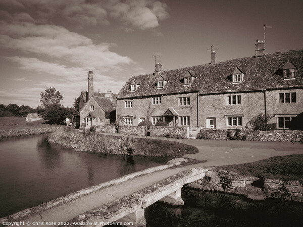 Lower Slaughter Cotswold cottages Picture Board by Chris Rose