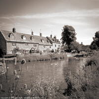 Buy canvas prints of Lower Slaughter, River Eye by Chris Rose