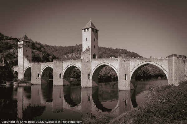 Pont Valentre in Cahors Picture Board by Chris Rose