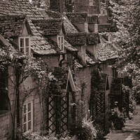 Buy canvas prints of Winchcombe cottages by Chris Rose