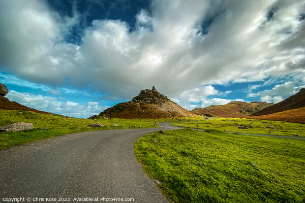 Picturesque rock formations of the Valley of Rocks Picture Board by Chris Rose