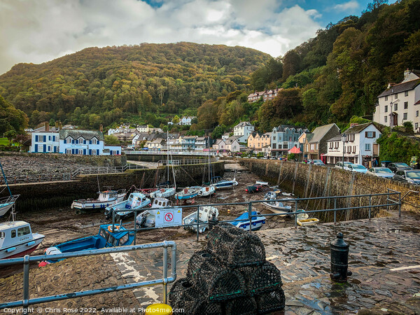 Lynmouth Harbour, North Devon Picture Board by Chris Rose