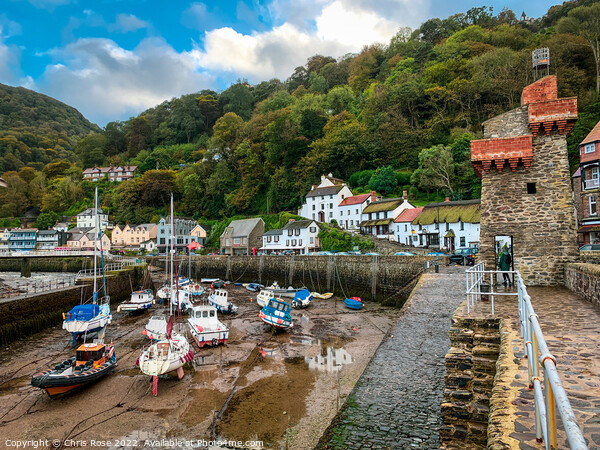 Lynmouth Harbour, North Devon. Picture Board by Chris Rose