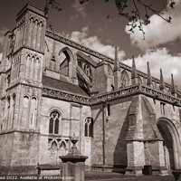 Buy canvas prints of Malmesbury Abbey in spring by Chris Rose