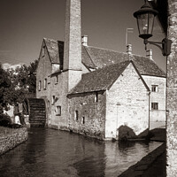 Buy canvas prints of Lower Slaughter mill by Chris Rose