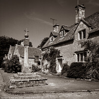 Buy canvas prints of Stanton, Cotswold cottages by Chris Rose