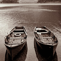 Buy canvas prints of Buttermere rowing boats by Chris Rose