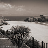 Buy canvas prints of Tenby seafront spring sunshine by Chris Rose