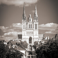 Buy canvas prints of Angers cathedral by Chris Rose