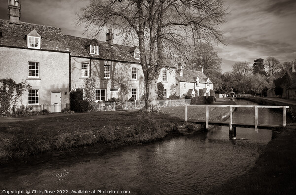 Lower Slaughter, cotswold cottages Picture Board by Chris Rose
