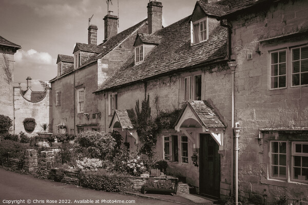Painswick cotswold cottages Picture Board by Chris Rose