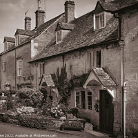 Buy canvas prints of Painswick cotswold cottages by Chris Rose