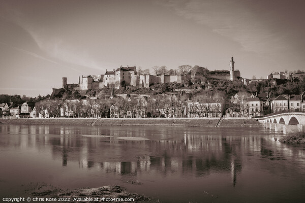 Chinon on the River Vienne, France Picture Board by Chris Rose