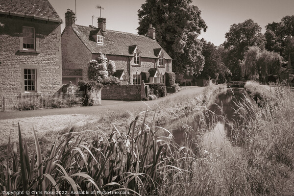 Lower Slaughter village, Gloucestershire,  Picture Board by Chris Rose