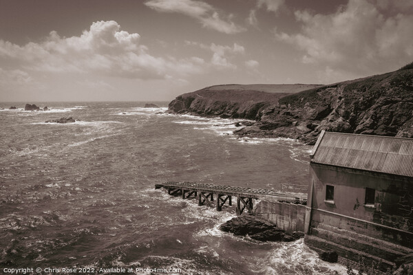 Lizard Point. The old lifeboat station. Picture Board by Chris Rose