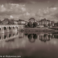 Buy canvas prints of River Loire, Saumur by Chris Rose