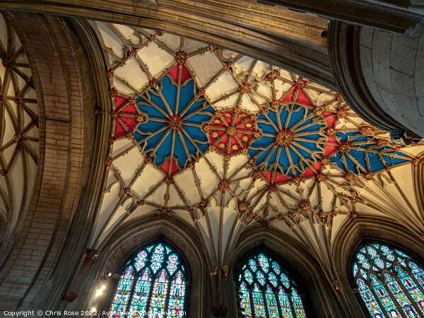  Tewkesbury Abbey decorative ceilings Picture Board by Chris Rose