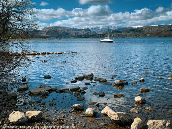 Ullswater on a crisp spring day near Pooley Bridge Picture Board by Chris Rose