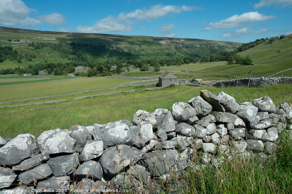 Yorkshire Dales between Arncliffe and Malham Picture Board by Chris Rose