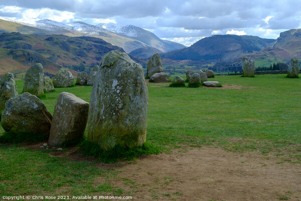 Castlerigg Stone Circle Picture Board by Chris Rose