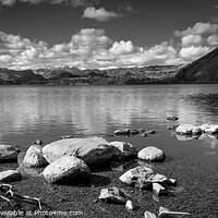 Buy canvas prints of Ullswater on a crisp spring day near Pooley Bridge, Cumbria by Chris Rose
