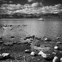 Buy canvas prints of Ullswater on a crisp spring day near Pooley Bridge, Cumbria by Chris Rose