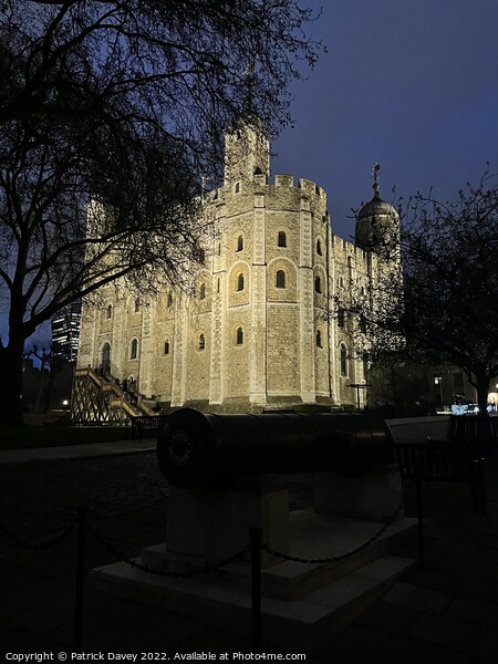 The Tower illuminated  Picture Board by Patrick Davey