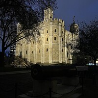 Buy canvas prints of The Tower illuminated  by Patrick Davey