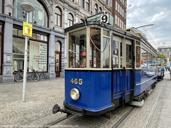 Trams of old Amsterdam Picture Board by Patrick Davey