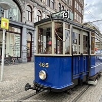 Buy canvas prints of Trams of old Amsterdam by Patrick Davey