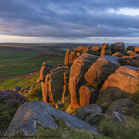 Buy canvas prints of Majestic Sunrise at Higger Tor by Steven Nokes