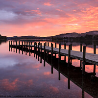 Buy canvas prints of Serene Sunset Reflected on Coniston Water by Steven Nokes