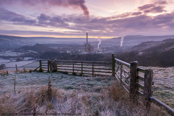 Hope Cement Works, Hope Valley, Derbyshire, UK Picture Board by Steven Nokes
