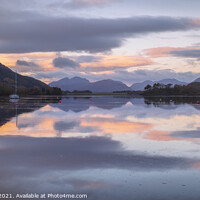 Buy canvas prints of Majestic Sunrise Over Loch Leven by Steven Nokes