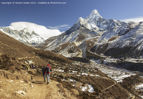 The Enchanting Himalayan Trek Picture Board by Steven Nokes