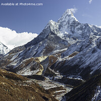 Buy canvas prints of Majestic Ama Dablam Panoramic by Steven Nokes