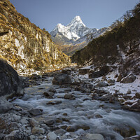 Buy canvas prints of Majestic Ama Dablam by Steven Nokes