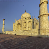 Buy canvas prints of Majestic Sunset at the Iconic Taj Mahal by Steven Nokes