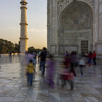 Buy canvas prints of Majestic Taj Mahal at Sunset by Steven Nokes