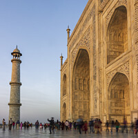 Buy canvas prints of Majestic Sunset at the Taj Mahal by Steven Nokes