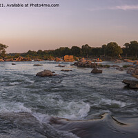 Buy canvas prints of Serene Betwa River Sunset by Steven Nokes