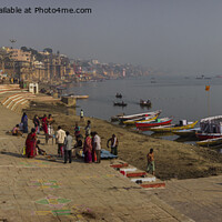 Buy canvas prints of Mystical Ghats of Varanasi by Steven Nokes
