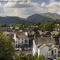 Buy canvas prints of Captivating View of Ambleside by Steven Nokes