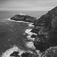 Buy canvas prints of Majestic South Stack Lighthouse by Steven Nokes