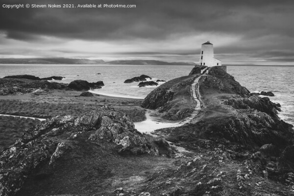 A Majestic Lighthouse in Wales Picture Board by Steven Nokes
