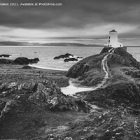 Buy canvas prints of A Majestic Lighthouse in Wales by Steven Nokes