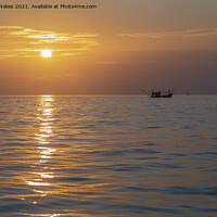 Buy canvas prints of Sunset over Krabi, Thailand by Steven Nokes