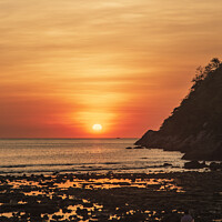 Buy canvas prints of Serene Sunset in Tropical Paradise by Steven Nokes