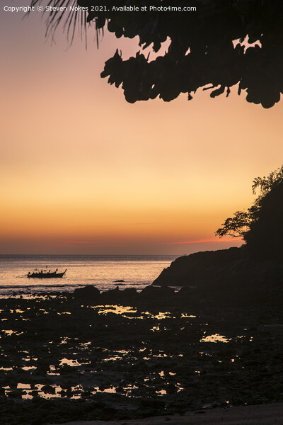 Serene Sunset in Phuket Picture Board by Steven Nokes